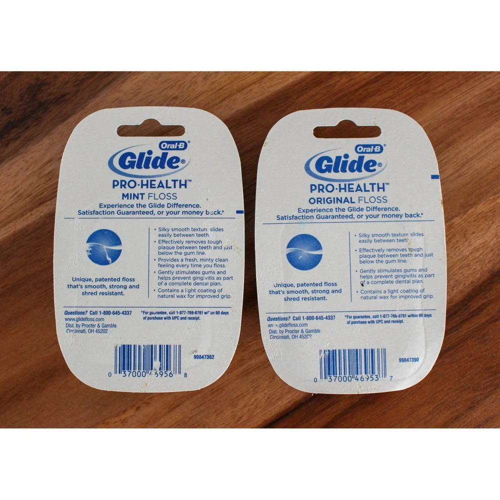 Oral-B Glide Pro-Health Floss 2 Pack 54.6yd Mint & Original Shred Resistant